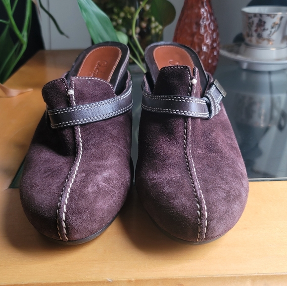 Cole Haan Slip-on Brown Suede Leather wedge - Picture 3 of 8